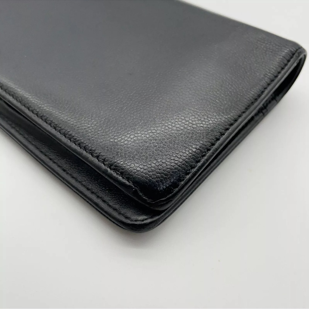 Authentic Chanel Caviar Black Brilliant Coco Long Wallet W/Box - Picture 7 of 16